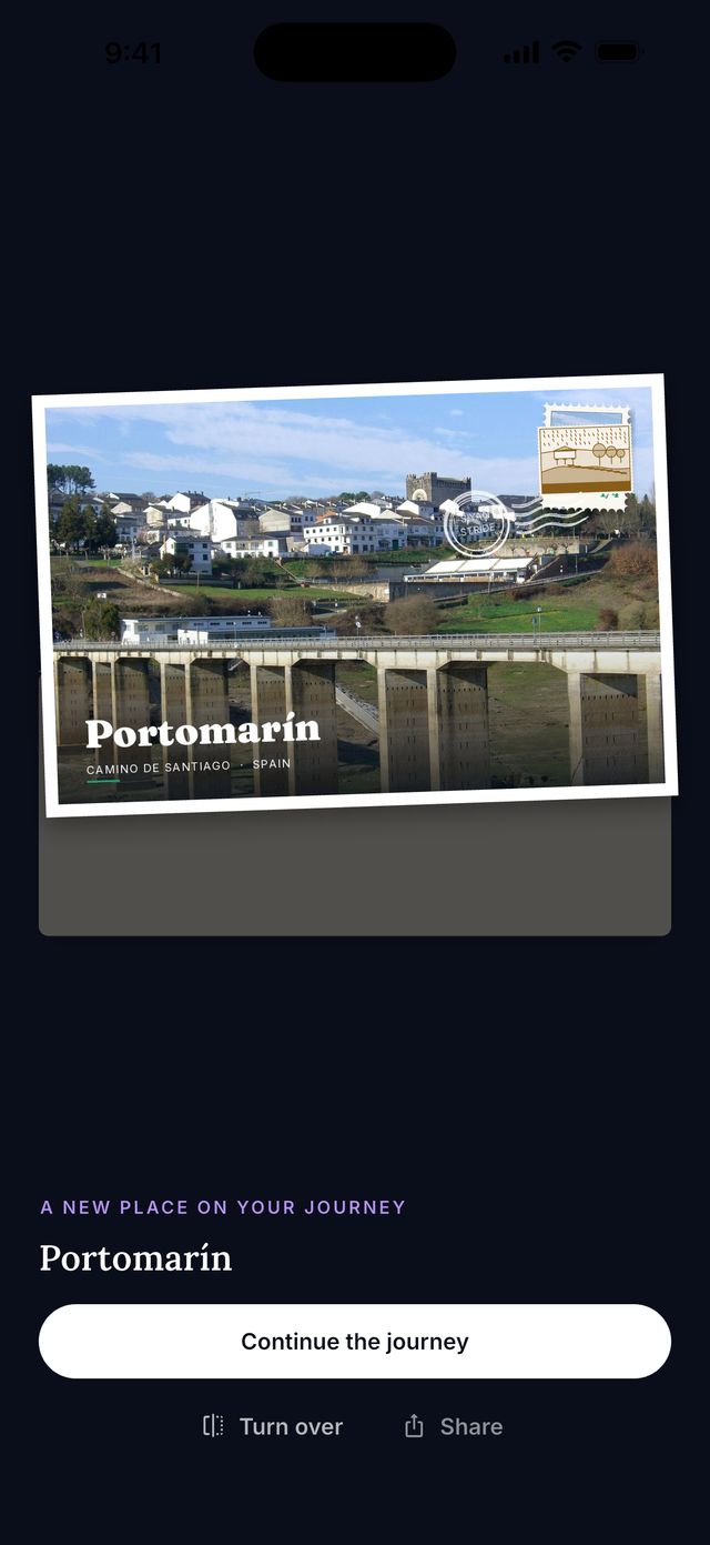 The front of the postcard.